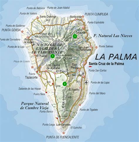 ilha de la palma mapa